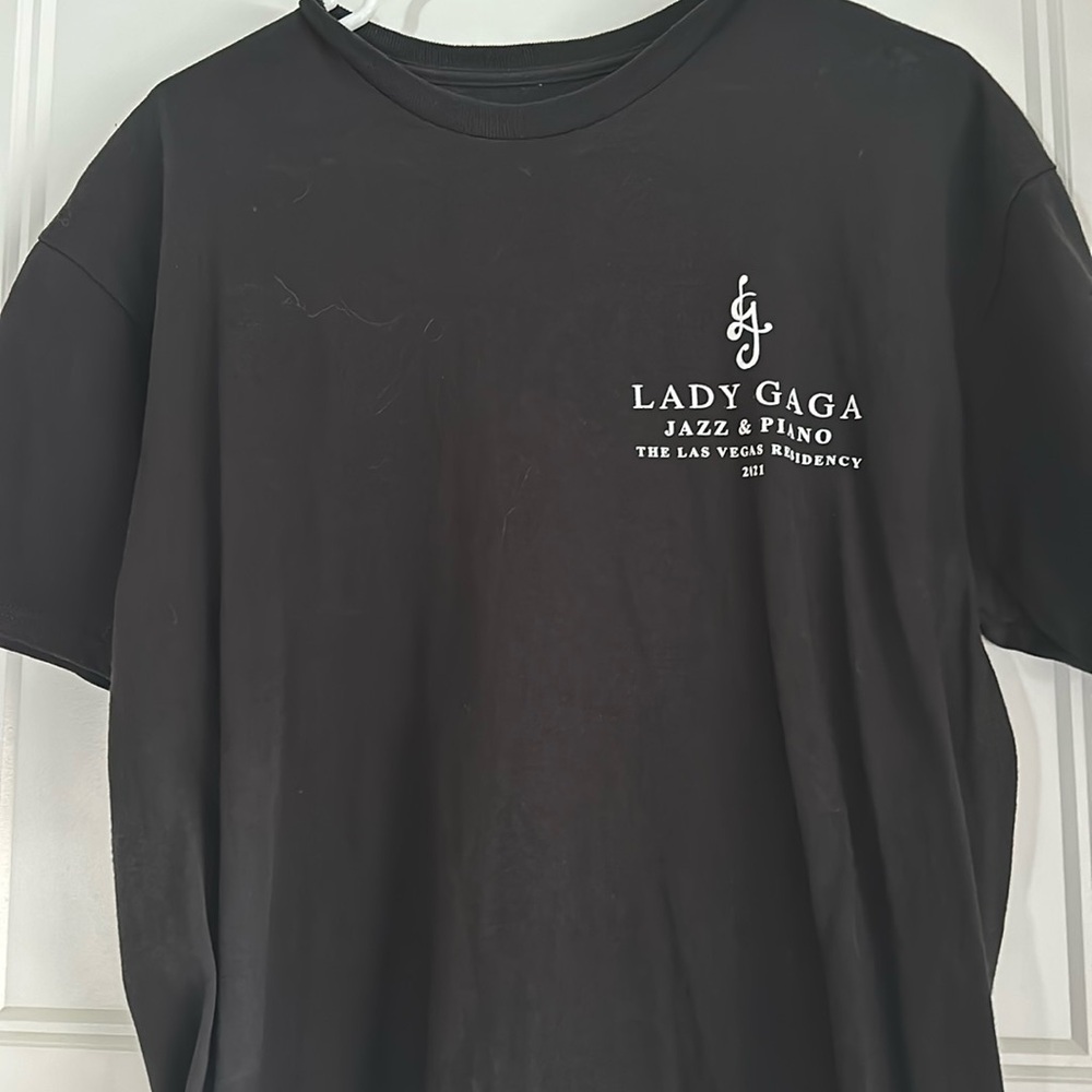 Lady Gaga Vegas Jazz and Piano residency 2021 black concert tee large never worn